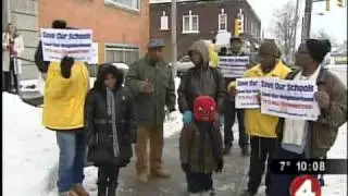 Parents confront superintendent over school closing