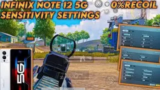 Infinix Note 12 5G Pubg Mobile Graphics Settings Pubg Mobile Sensitivity settings With all controls/