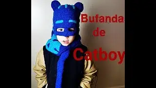 Bufanda de Catboy a crochet/ Catboy crochet scarf