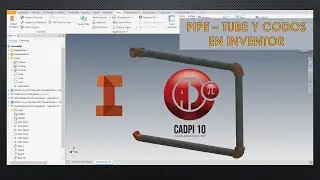 Tuberias y Codos en Autodesk Inventor. (Pipeline - Conduits).