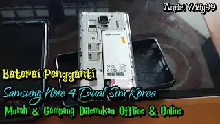 Baterai Pengganti Samsung Note 4 Dual Sim Korea.