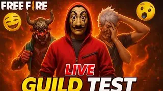 FREE  FIRE GUILD TEST ON LIVE STREAM | ONLY PRO PLAYER ANA