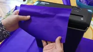 Cómo hacer viruta de papel seda/volantín con Destructora Fellowes P25S y no morir en el intento