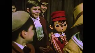 Pinocchio (1967) Clip: Pinocchio At a Puppet Theater!