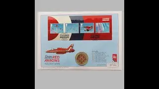 2018 Royal Air Force Red Arrows 1oz Silver Medal Cover - UK First Day Cover by Westminster