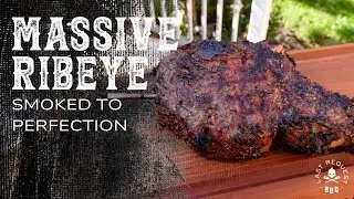 Massive Ribeye Smoked to Perfection