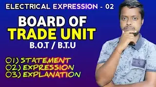 Electrical Expression For Board Of Trade Unit | In Hindi | Electrical Expression 02 | SVZ A*NATH |
