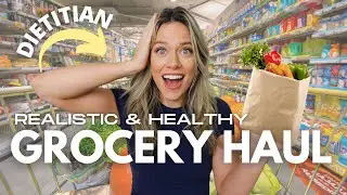 Dietitian's Realistic & Healthy Grocery Haul for High protein & High Fiber || Grocery Tips & Tricks!