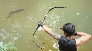 Old School Bowfishing Showdown! Traditional Bow vs. Giant Fish!