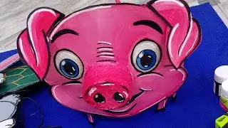 Pig headgear craft making ideas # farm animals  headgear making ideas
