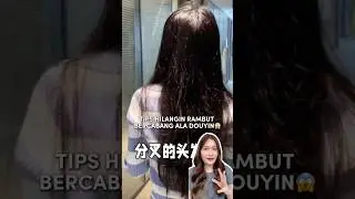 Tips hilangin rambut bercabang ala douyin😱#skincarebybet #beautytips #beautyhacks