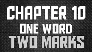 12th computer science chapter 10 oneword and two marks