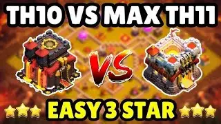 Th10 VS Th11 🤯! Easy 3 Star attack strategy 😎☠️