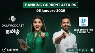Banking Current Affairs Podcast | 05.01.2026 | IBPS, SBI, RRB, RBI | Tamil