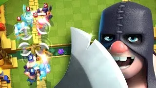 USEI A NOVA CARTA EXECUTOR CONTRA O HACKER DO CLASH ROYALE