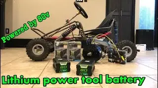 (E6) How to Build an Electric Gokart using cordless tool battery’s!