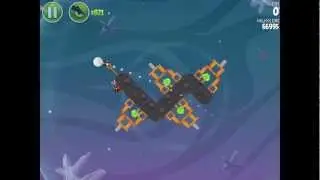 Angry Birds Space Cold Cuts 2-15 Space Eagle Walkthrough