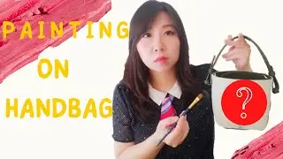 Paint on a purse/Handbag👜 DIY