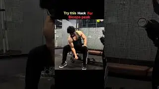 Biceps peak workout💯 #fattofit #motivation