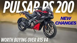 Bajaj Pulsar RS 200 Review in Telugu | R15 or RS200. @motoboyvk 