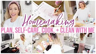 DAY IN MY LIFE QUARANTINE HOMEMAKING WITH ME! PLAN, SELF-CARE, COOK + CLEAN #WITHME   @Brianna K