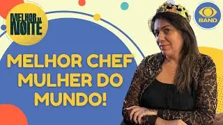 Jana&iacute;na Torres fala sobre t&iacute;tulo de melhor chef mulher do mundo | Melhor da Noite