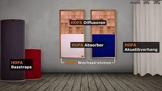 Akustikelemente von HOFA-Akustik