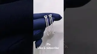 EARRINGS 18K WHITE GOLD WITH DIAMONDS