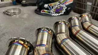 V Band Tig Welding - Subaru Rotated Uppipes - Turbo Kit Fabrication