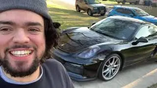Installing a GT4 duck spoiler on my 981 Cayman S!