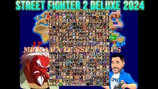 Street Fighter 2 Deluxe 2024 - Jogando com Mr Karate SSF 2 Plus - Roda em PC fraco.