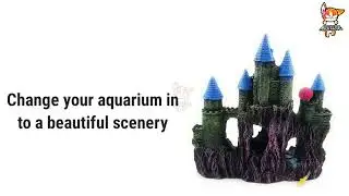 Mistletoe Aquarium big castle toy for above 2ft fish tank showpiece