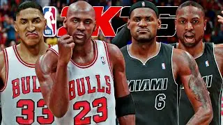 1996 BULLS против 2013 HEAT | NBA 2K26 (PS5 PRO)