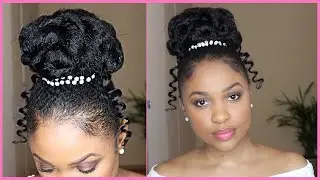 EASY BRIDAL/WEDDING BUN UPDO | Hairstyle for black women