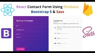 Build Contact Us Form with React, Firebase, Bootstrap 5 and Sass | React JS Contact Form
