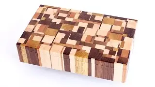 Making Chaotic pattern end grain jewelry boxes