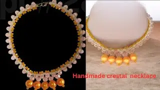 How to Make a Beautiful Handmade Crystal Necklace | DIY Jewelry Making at Home💓