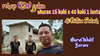 rehap rbw galau ukuran 16 kaki x 40 kaki x 1L di PAITAN SABAH
