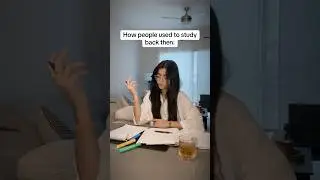 How people used to study vs. how we study now