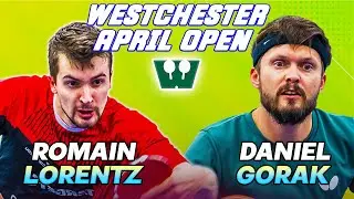 Daniel Gorak Vs. Romain Lorentz Westchester Table Tennis Center April 2023 Open Final 4K HD!