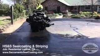 HS&S Sacramento Seal Coating & Striping | Job: Residential Loomis CA