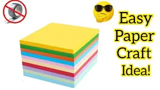 How To Make Paper Craft Without Glue ❌||  No Glue paper craft|| How to make paper craft easy