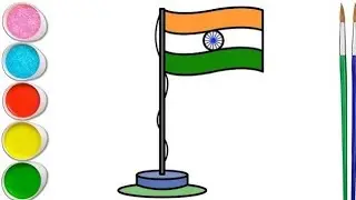 India Flag Drawing Easy | How to Draw National Flag | Republic Day Drawing| How to Draw 
