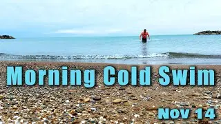 Lake Erie morning cold swim November 14 2024