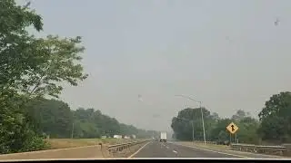 Driving through wildfire smoke! I-70 West, South Mountain-Hagerstown, MD