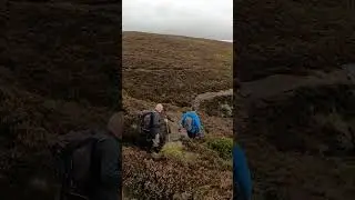 A wild mountain walk in the UK Peak District
