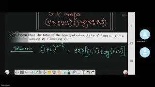 complex numbers|s.k.mapa classical algebra solution Ex -2B(part 5)| 2nd sem math honours| 8583806689