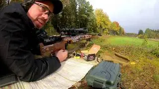 Suppressed 6.5x55 Swedish at half a kilometer on 6