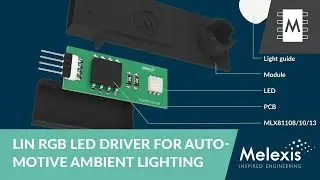 LIN RGB LED Driver For Automotive Ambient Lighting (MLX81108/10/13)