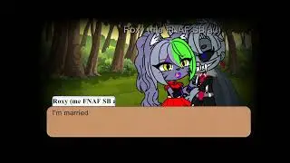 Roxy (me) meets twisted wolf (BB) for the first time and recolored Roxy (me) at a party